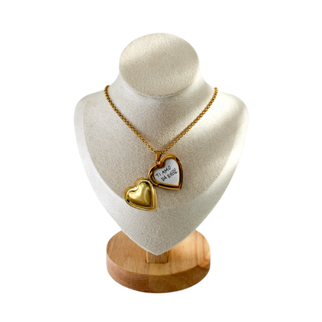 Collana Locket Cuore – Interno Personalizzabile
